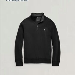 Men’s POLO Ralph Lauren 1/4 zip black long sleeve shirt